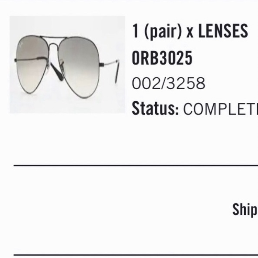 Authentic kids rayban aviators with case.